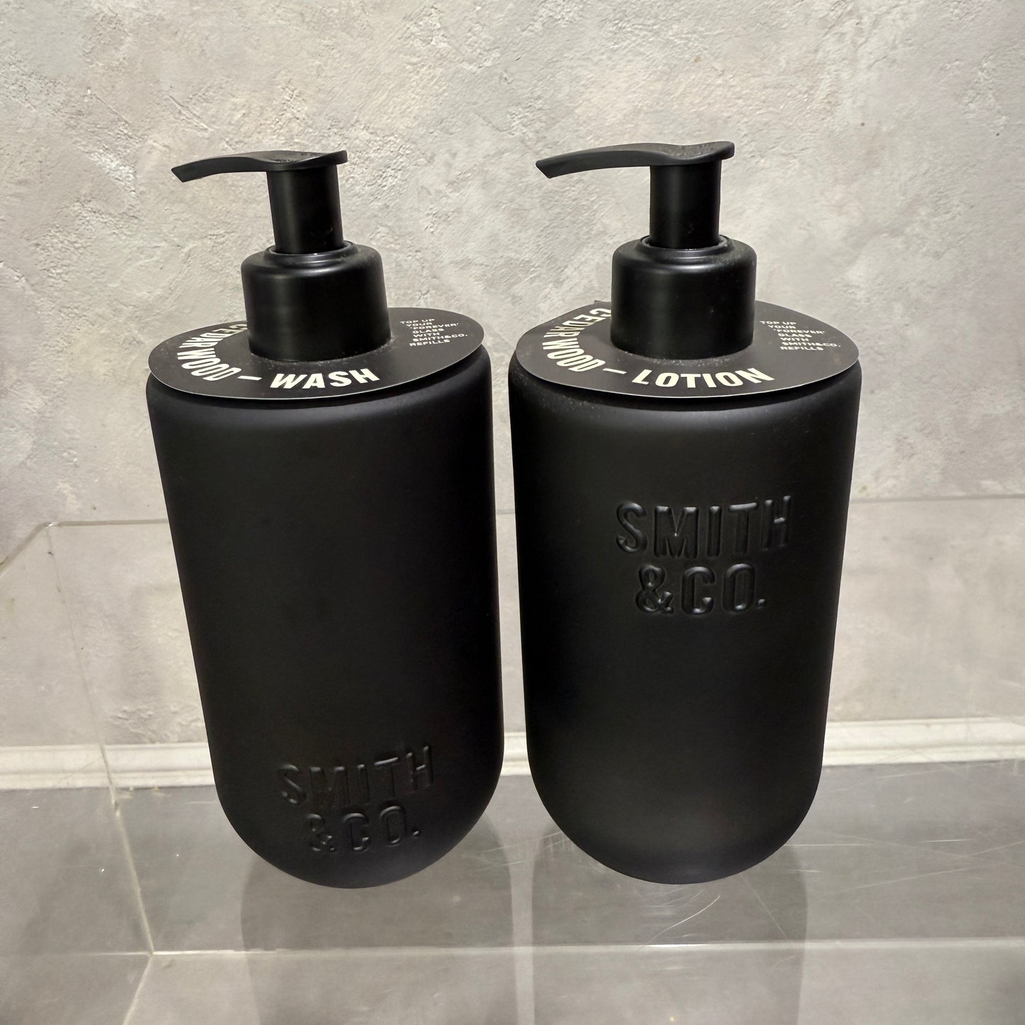 Smith & Co. Tabac and Cedarwood Hand and Body Lotion 400ml and Body Wash and Lotion 400ml