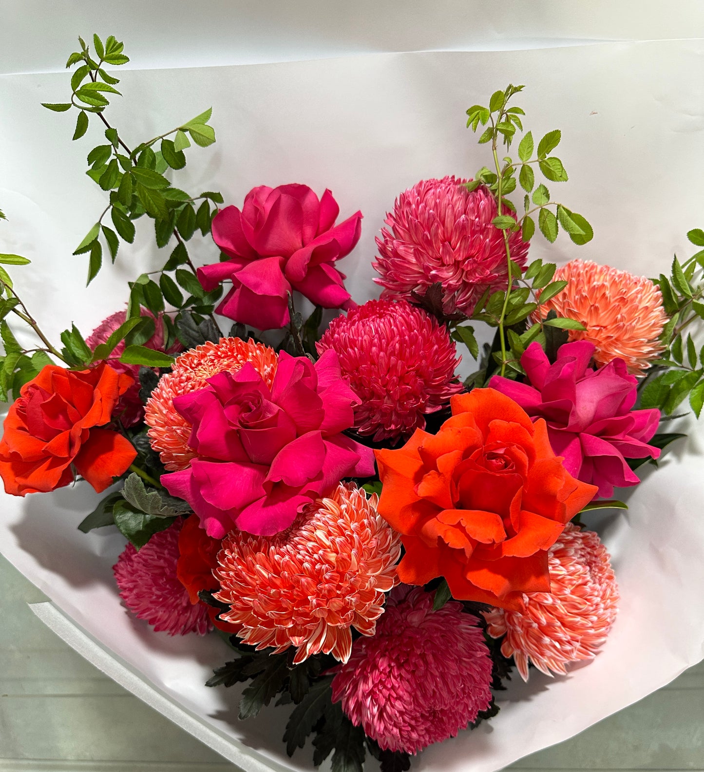 Thanks a Bunch - Mum & Rose Bouquet