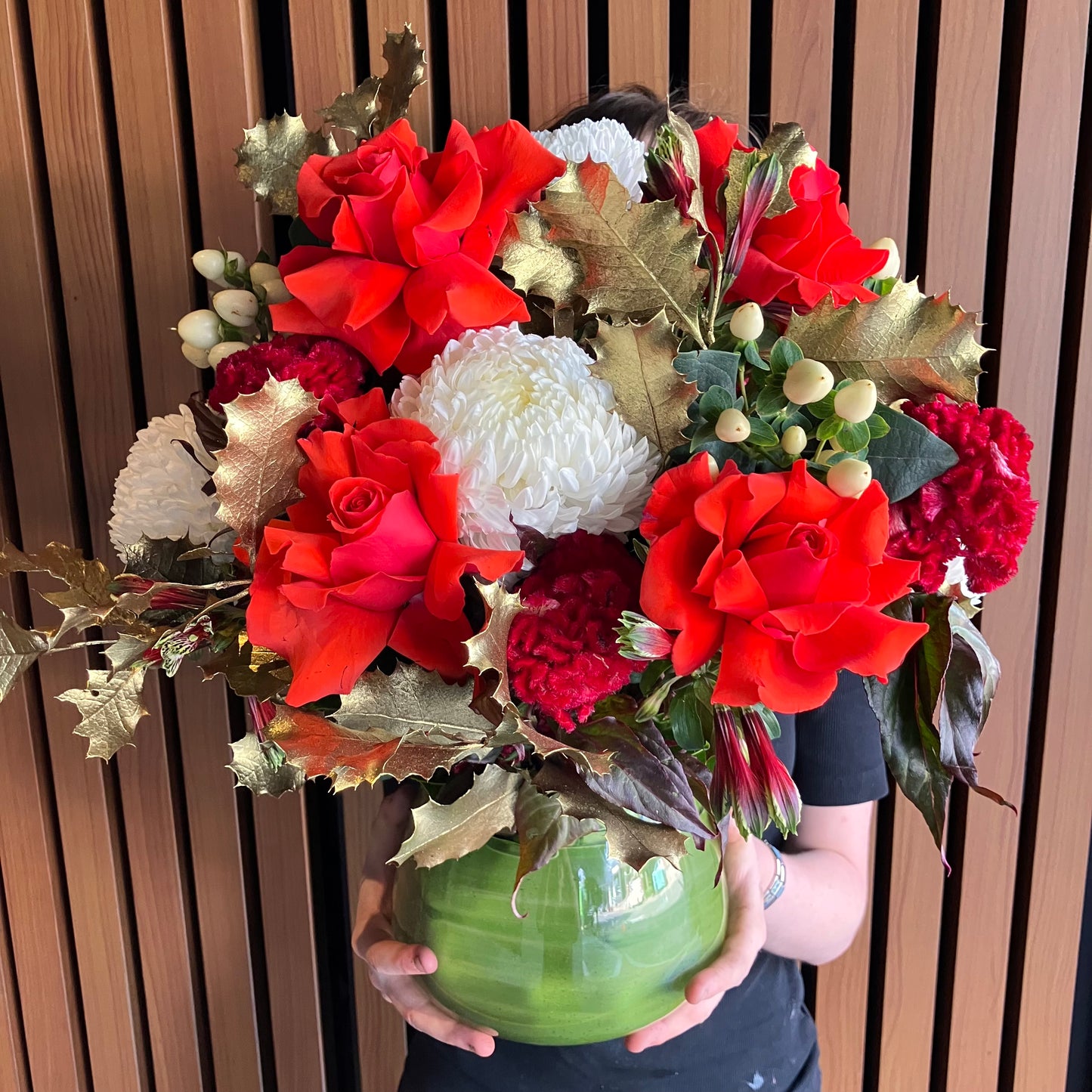 Medium Christmas Fishbowl Arrangement