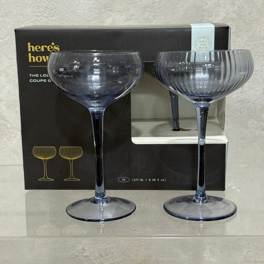 Navy Cocktail Gift Set with Flowers