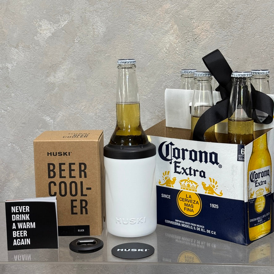 Huski Beer Cooler and 6 Pack of Corona