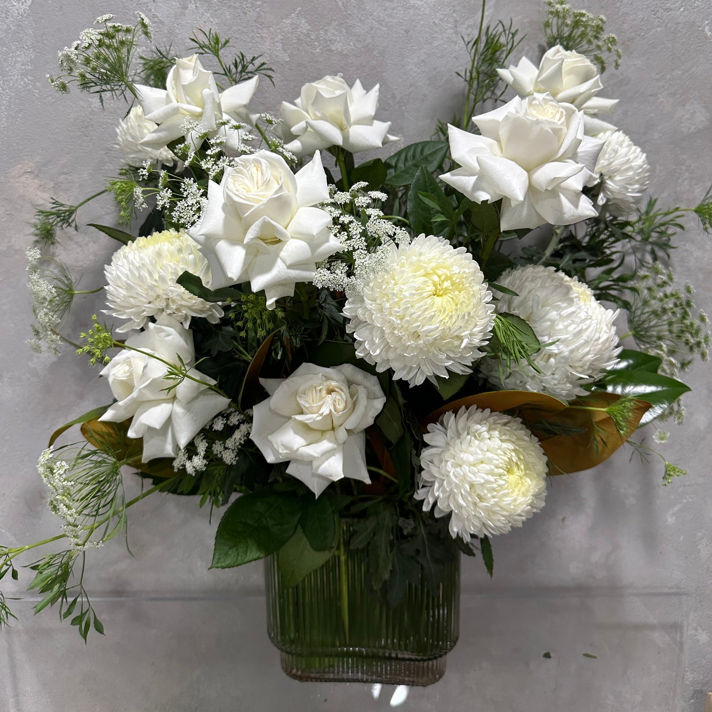 Ivory Bliss Mixed Flower Vase (3 sizes)