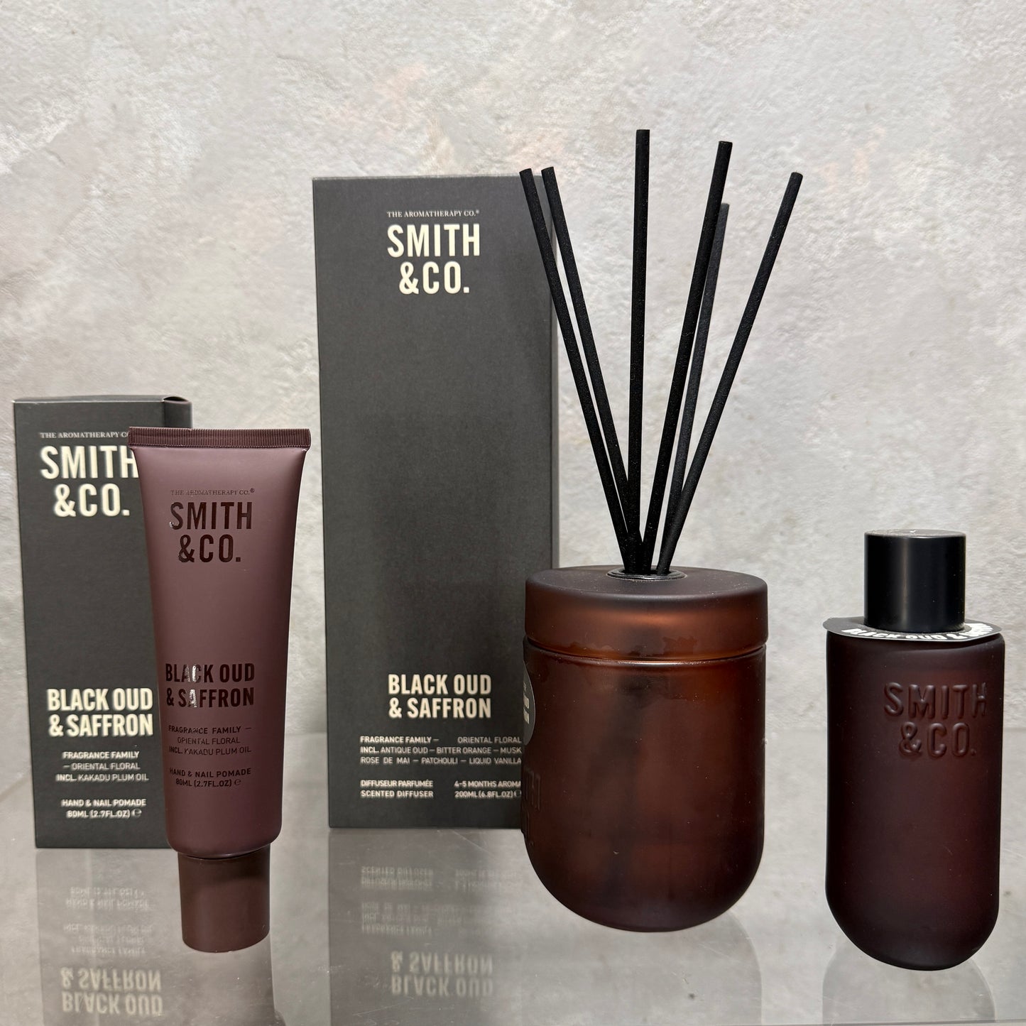 Smith and Co. Black Oud & Saffron Gift Set