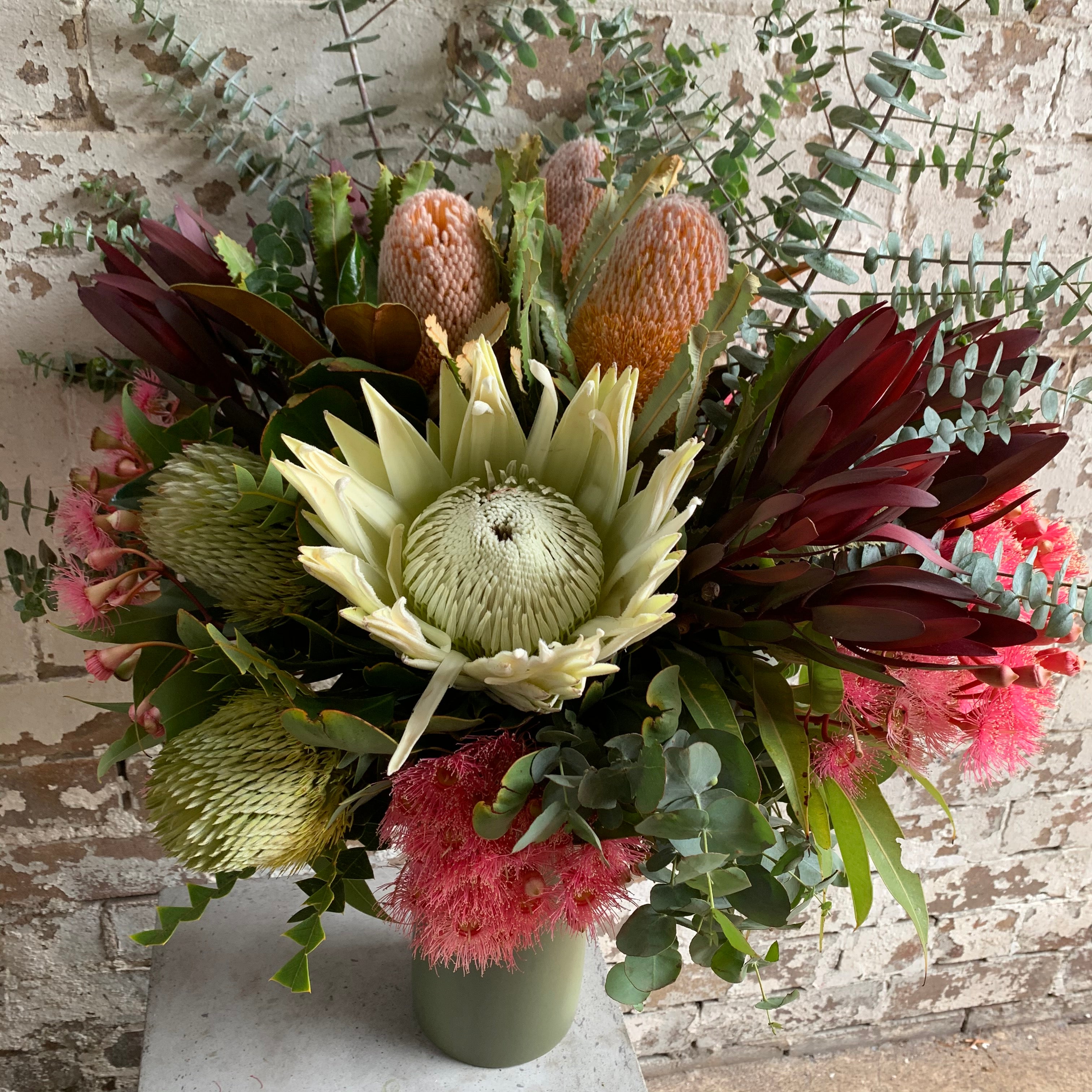 Native Style in Vase Flowers on Norton St