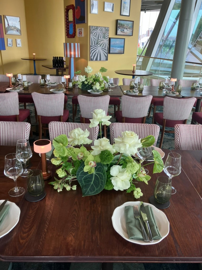 Long and Low Table Centrepiece (choose your colour)