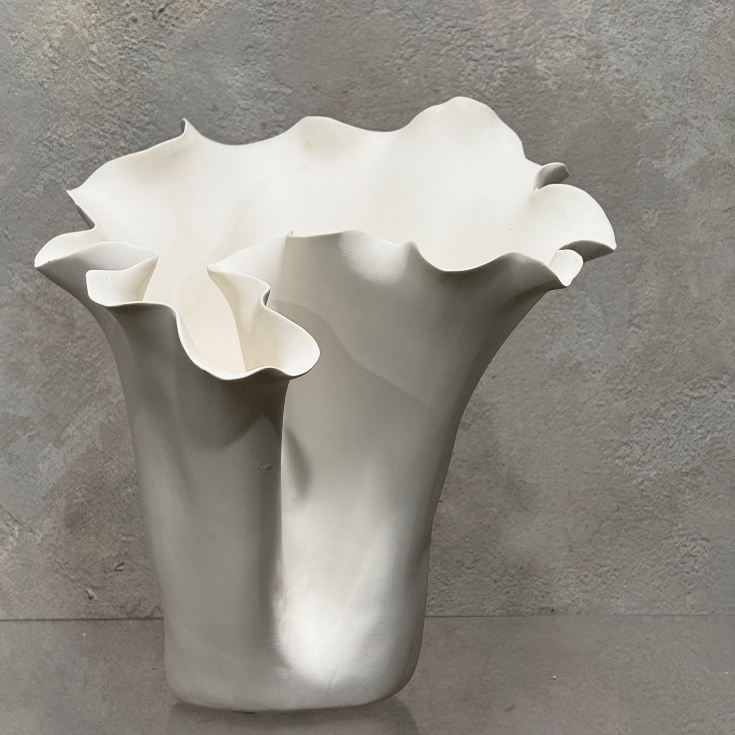 Megan 168 Ceramic White Vase