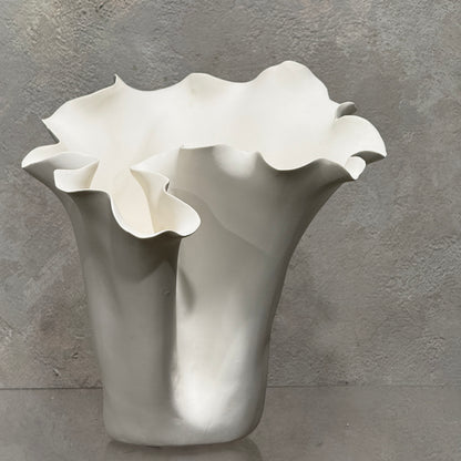 Megan 168 Ceramic White Vase