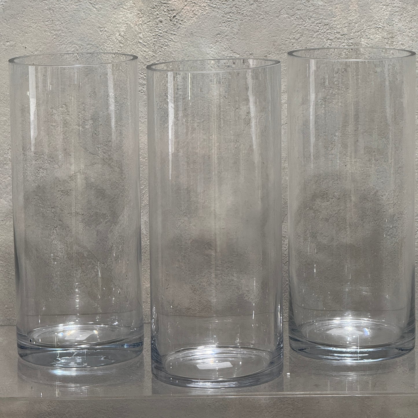 Cylinder Glass Vase (30cm tall)