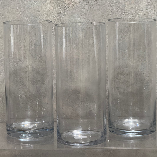 Cylinder Glass Vase (30cm tall)