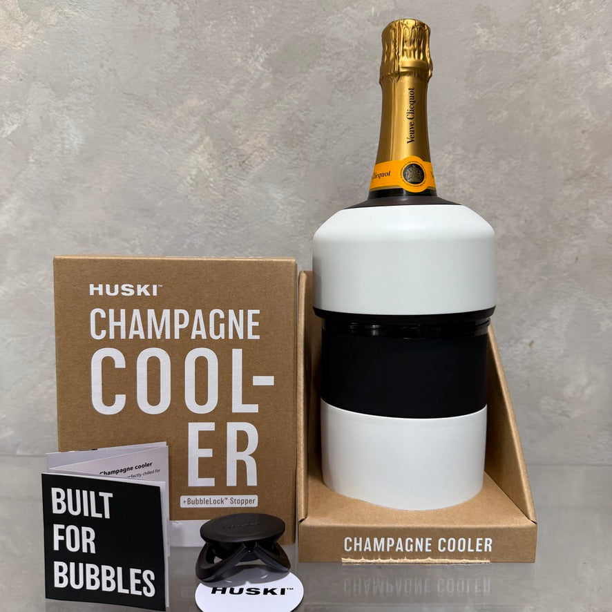 Huski Champagne Cooler and Bottle of Champagne