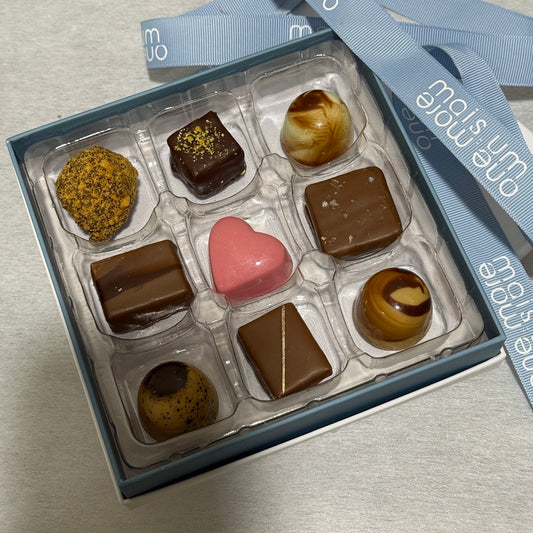 9 Piece Assorted Chocolate Box- One More Artisan Chocolates