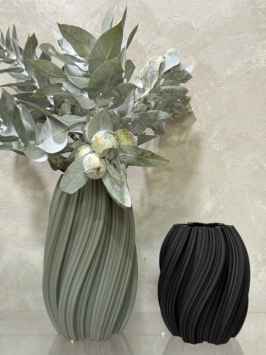 Emma Olive Green Vase (31cm)