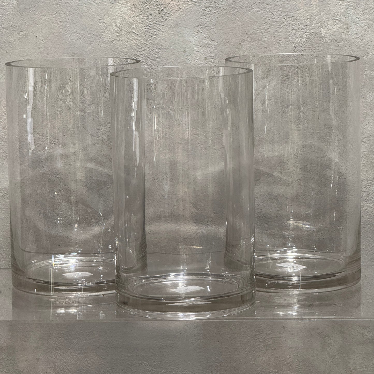 Cylinder Glass Vase (25cm tall)