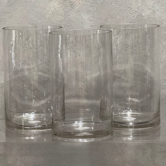 Cylinder Glass Vase (25cm tall)