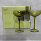Green Cocktail Gift Set With Flowers