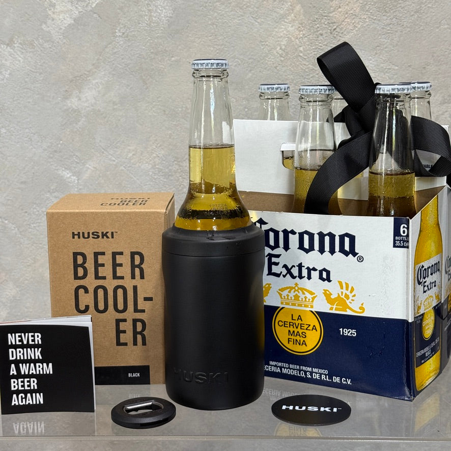 Huski Beer Cooler and 6 Pack of Corona