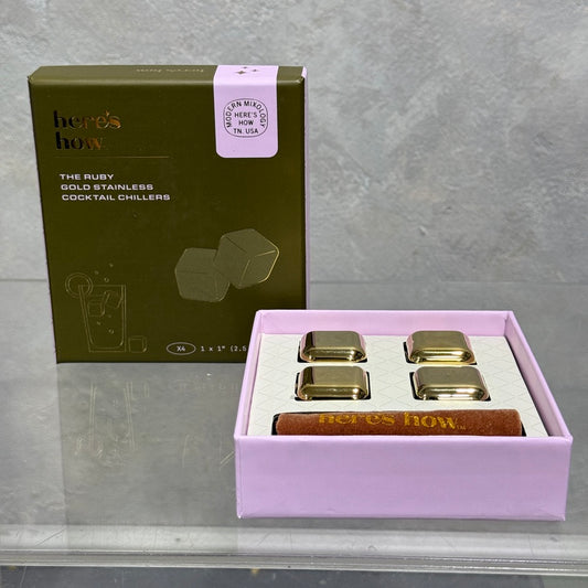 The Ruby Gold Stainless Cocktail Chiller