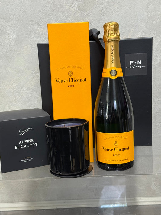 Veuve Clicquot and 420g Alpine Eucalypt Candle