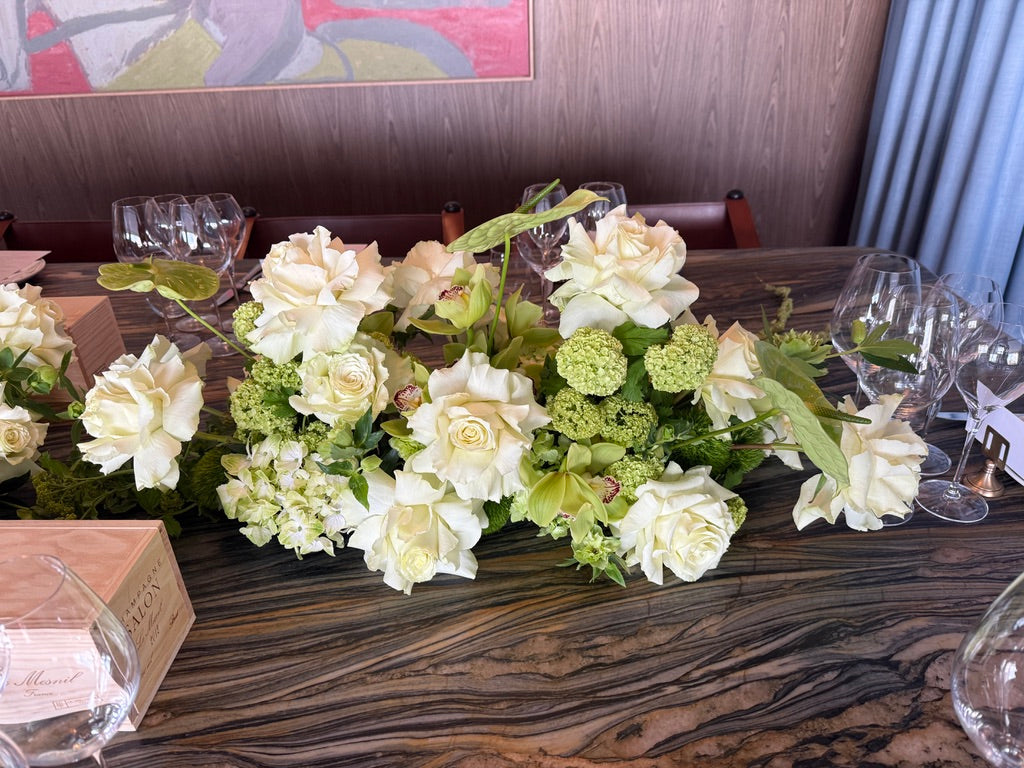 Long and Low Table Centrepiece (choose your colour)