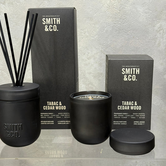 Smith & Co. Tabac and Cedar Wood Diffuser and Candle