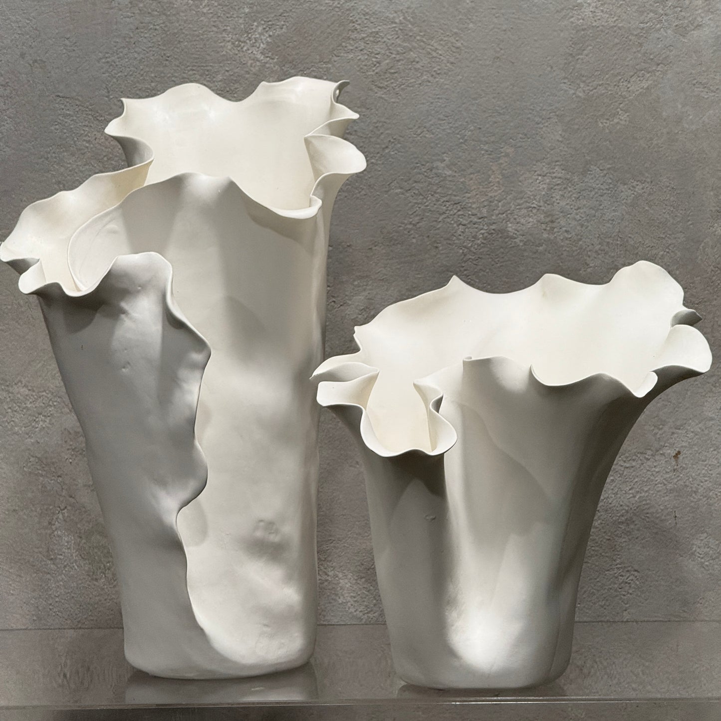 Megan 168 Ceramic White Vase