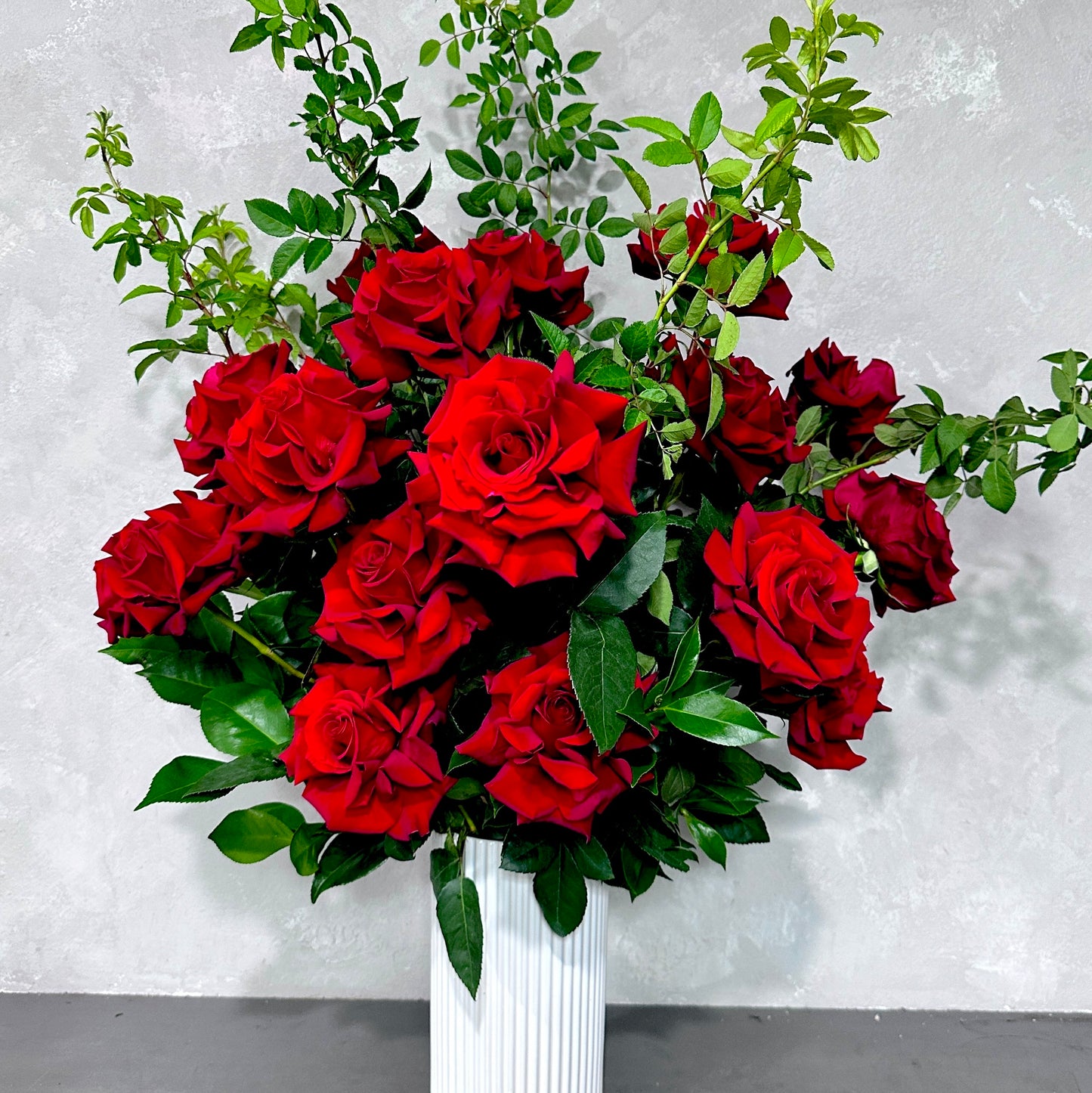 Ruby Rose Vase